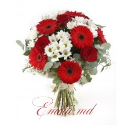 "Explosive Red" Floral Bouquet